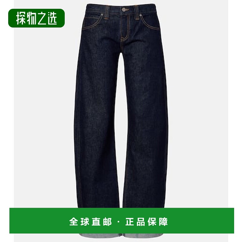 香港直邮KHAITE 女士 Karo barrel-leg 中腰牛仔裤