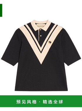香港直邮VALENTINO 男士POLO衫 VMH04LBA89RA SS2026 黑色