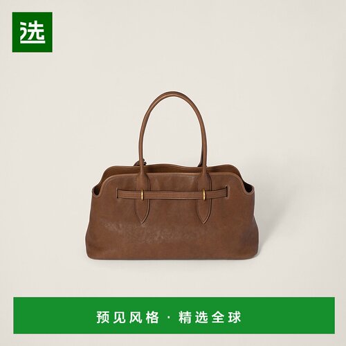 欧洲直邮MIU MIU (2025新品) Sac Aventure en cuir nappa手提包