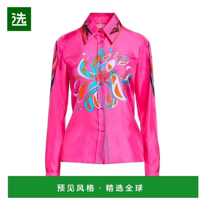1h可退 香港直邮Emilio Pucci 璞琪 女士 Blouses 花纹衬衫