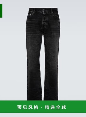 香港直邮AMIRI 男士 Stack 直筒牛仔裤 black黑色 舒适时尚直筒裤