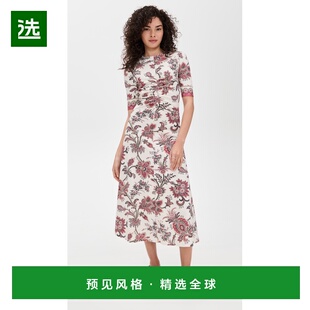 1h可退 香港直邮SEA 海洋 女士 Cassandra 印花褶皱连衣裙 SEAAA2
