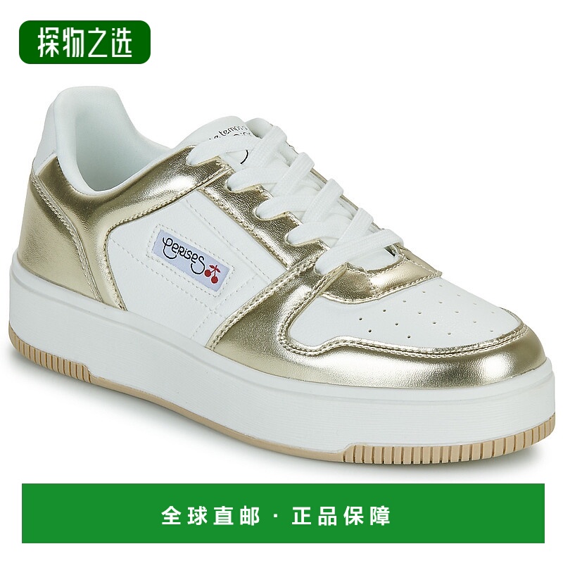 欧洲直邮Le Temps des Cerises 女士 MARLY 低帮板鞋 金色运动鞋