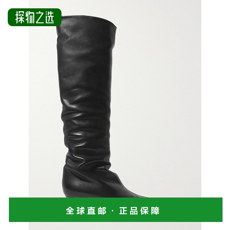 香港直邮KHAITE 女士 Davis 皮革及膝长靴 F1712L712200