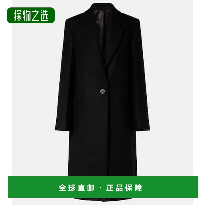 香港直邮toteme 女士 羊毛混纺大衣 black黑色 舒适时尚