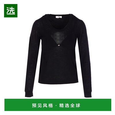 1h可退 香港直邮Elisabetta Franchi 女士 胸罩造型針織套頭衫 MK