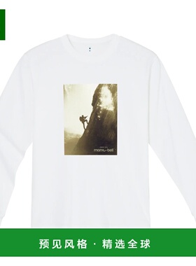 1h可退 香港直邮mont-bell 男士T恤 1114014WT CO 白色 Wickron L