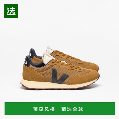 欧洲直邮VEJA Rio Branco II系列女士黑色/帐篷棕聚酯纤维V标