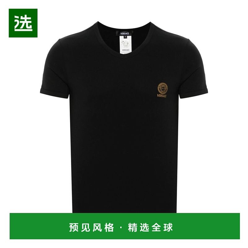 1h可退 香港直邮versace 范思哲 男士 弹性平纹针织 T 恤 AUU0100,男装,T恤,淘宝优惠券,粉丝福利购,淘宝优惠卷