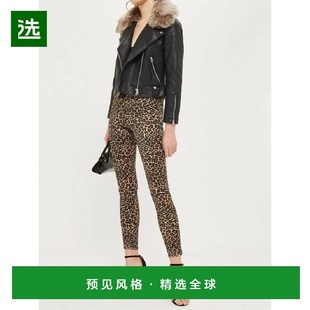 1h可退 【美国直邮】topshop 女士 牛仔裤豹纹正品品牌时尚休闲潮