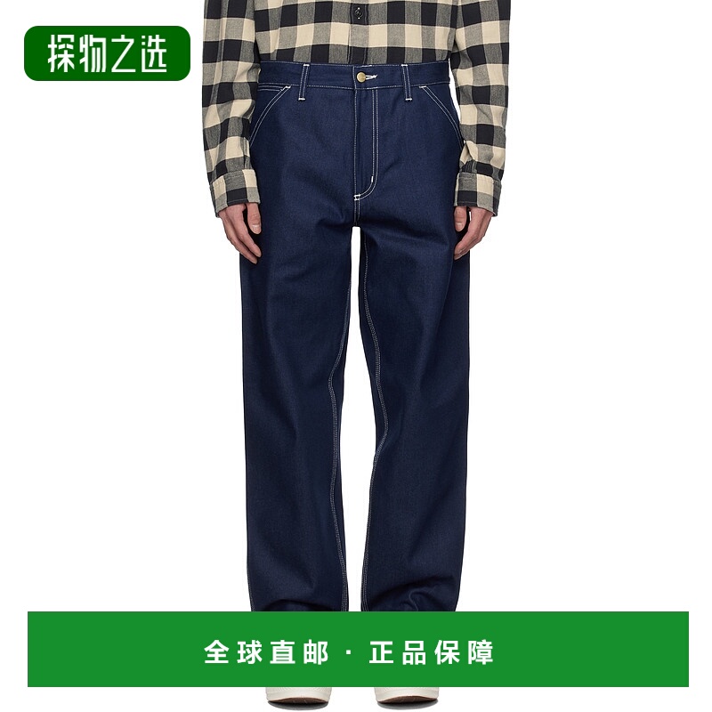 1h可退 香港直邮CARHARTT WIP 男士 蓝色 Simple 牛仔裤 I022947