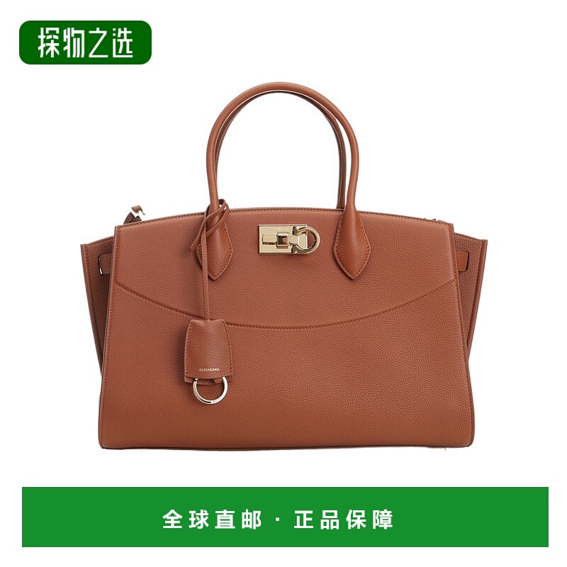 香港直邮Salvatore Ferragamo STUDIO SOFT单肩包 21A110斜挎包