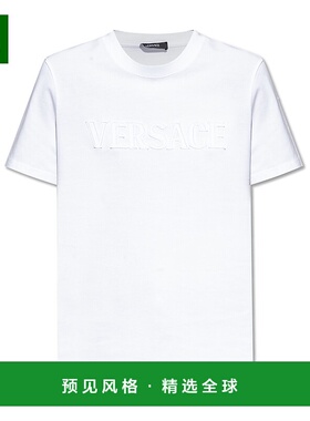 香港直邮Versace 短袖T恤 10189811A13616范思哲下摆