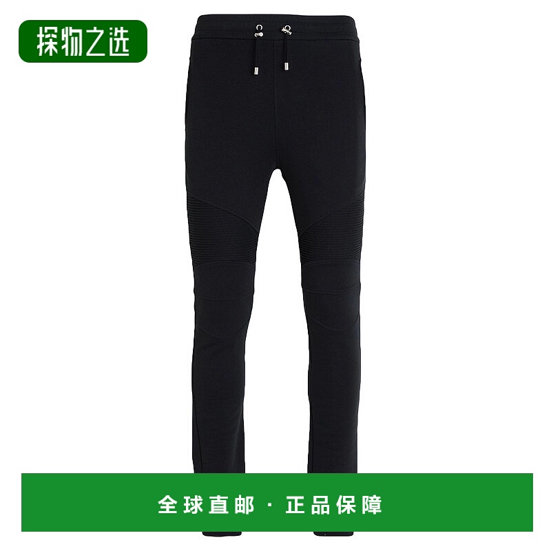 香港直邮Balmain 巴尔曼 男士 休闲长裤 black黑色 舒适时尚