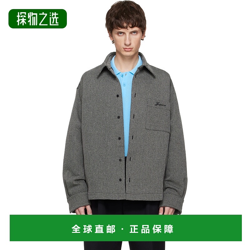 香港直邮Jacquemus 男士 灰色 The Molino 衬衫 25HSHM00543AW006