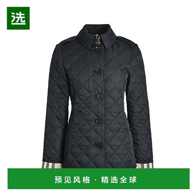 欧洲直邮【99新未使用】欧洲直邮现货BURBERRY博柏利女海军蓝外套