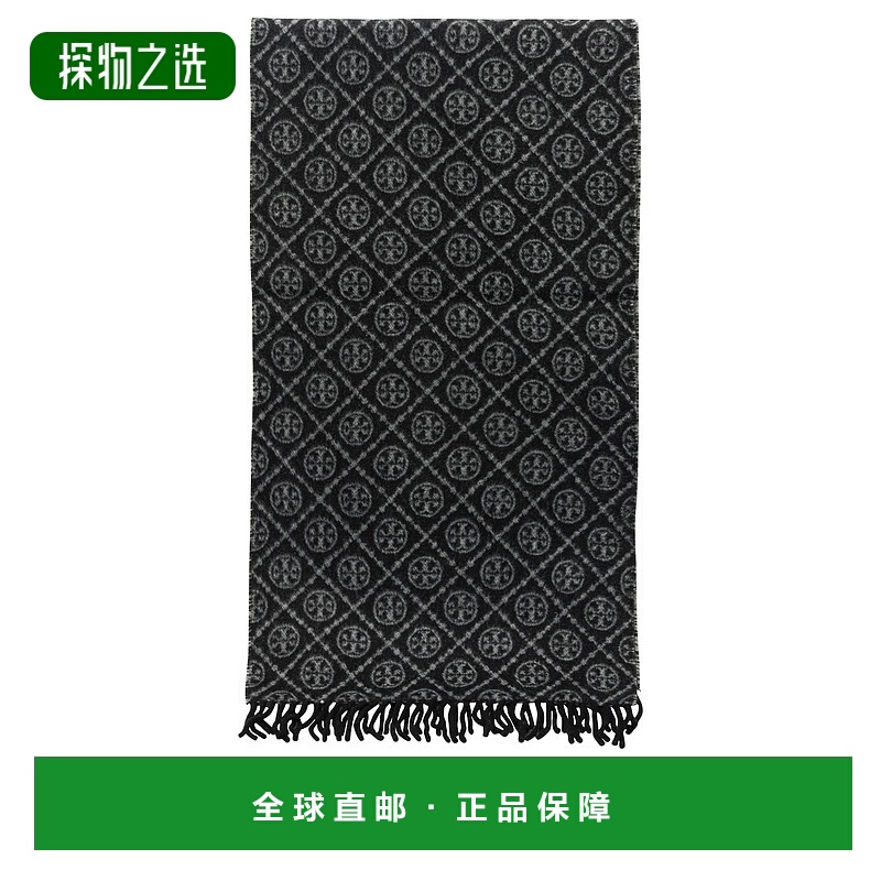 香港直邮Tory Burch 托里·伯奇 女士 T Monogram 提花围巾 16457