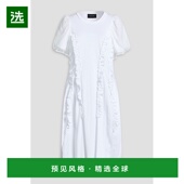 香港直邮Simone Rocha 蒙娜·罗莎 1h可退 女士 薄纱边棉针织中长