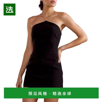 1h可退 【美国直邮】Cynthia Rowley金色吊带修身迷你连衣裙 女装