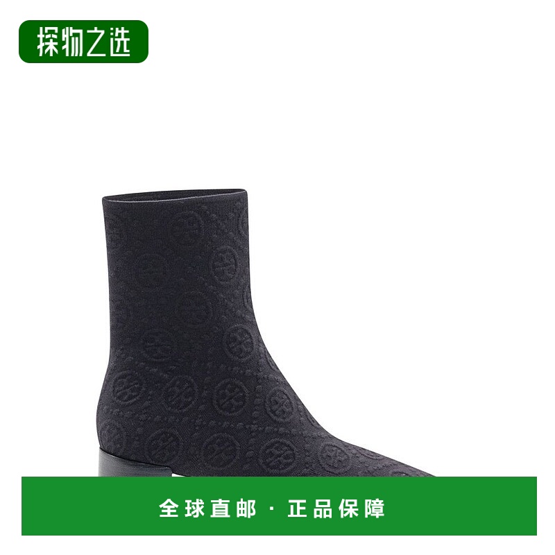 香港直邮Tory Burch 托里·伯奇 女士 T Monogram 彈性踝靴 16426