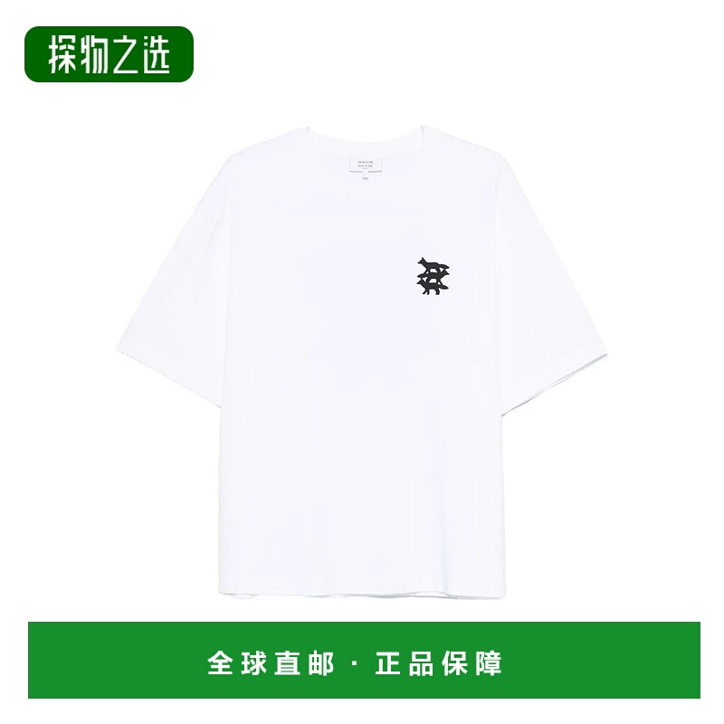 香港直邮MAISON KITSUNE 男士 特技狐狸超大 T 卹 PM00103KJ0119