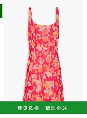 1h可退 香港直邮RIXO 女士 Ronan 印花双绉迷你连衣裙 0100156442