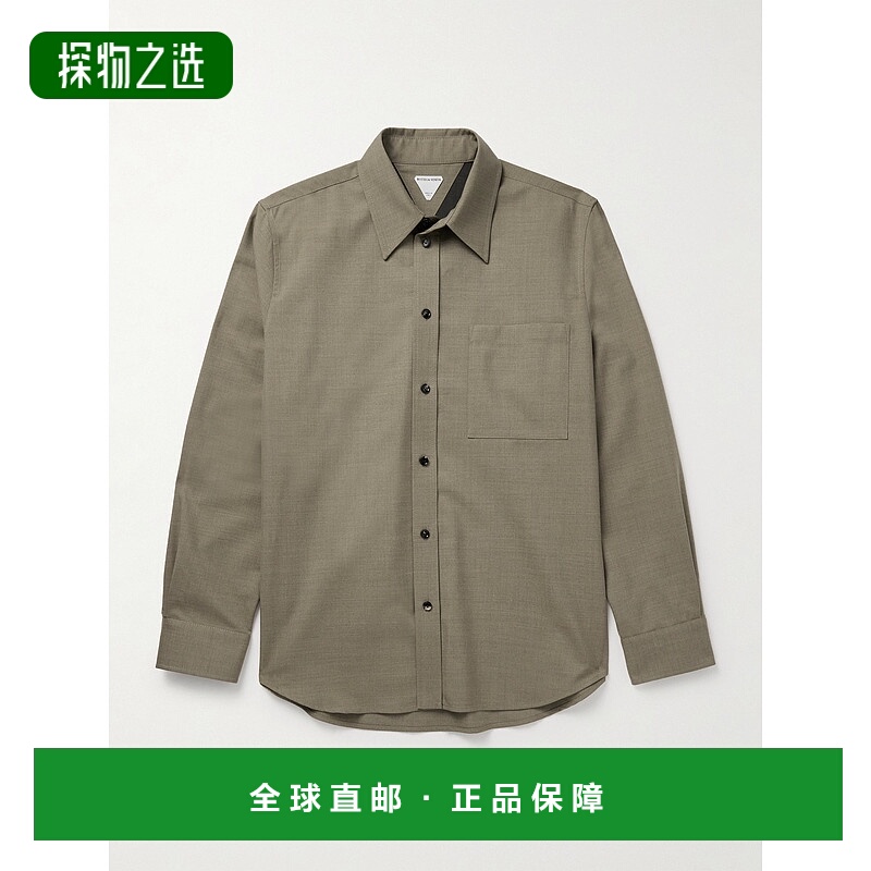 香港直邮Bottega Veneta 葆蝶家 男士 羊毛/斜纹布衬衫 786340V3Z
