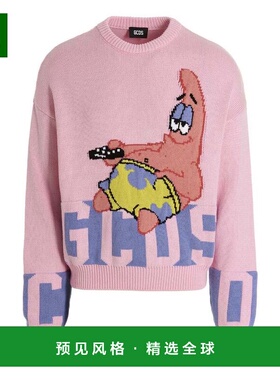 香港直邮GCDS 女士针织衫 SB23M37007306 SS2023 粉红色 GCDS Spo