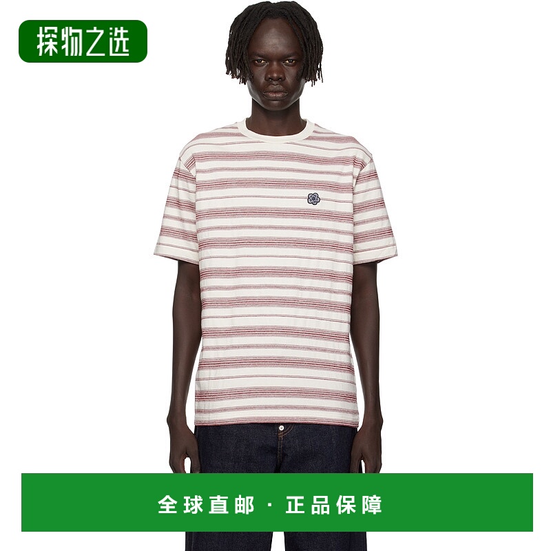 香港直邮kenzo 高田贤三 男士 灰白色 Paris Boke Flower Striped