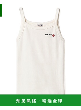 香港直邮Miu Miu Petit Bateau X Miu Miu徽标上衣 MJT70316J8SOO