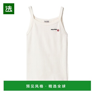 Miu Miu徽标上衣 Petit MJT70316J8SOO Bateau 香港直邮Miu