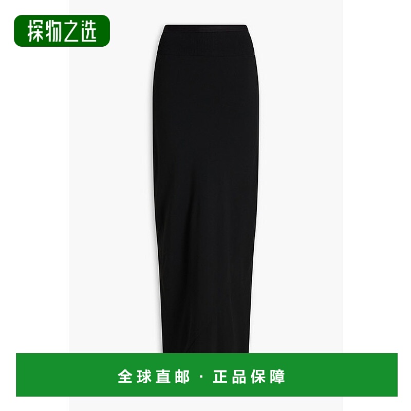 香港直邮rick owens 瑞克·欧文斯 女士 Coda 绉纱长款半身裙 RP0