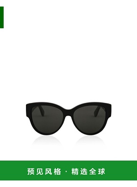 香港直邮Saint Laurent 黑色椭圆形镜框太阳镜 759561