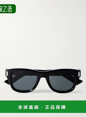 1h可退 香港直邮Saint Laurent 圣罗兰 男士 方形框醋纤太阳眼镜