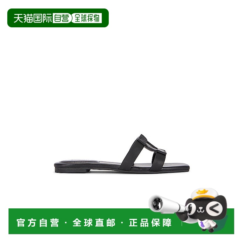 1h可退 香港直邮Simkhai 女士 交织图案凉拖平底鞋 224S018L
