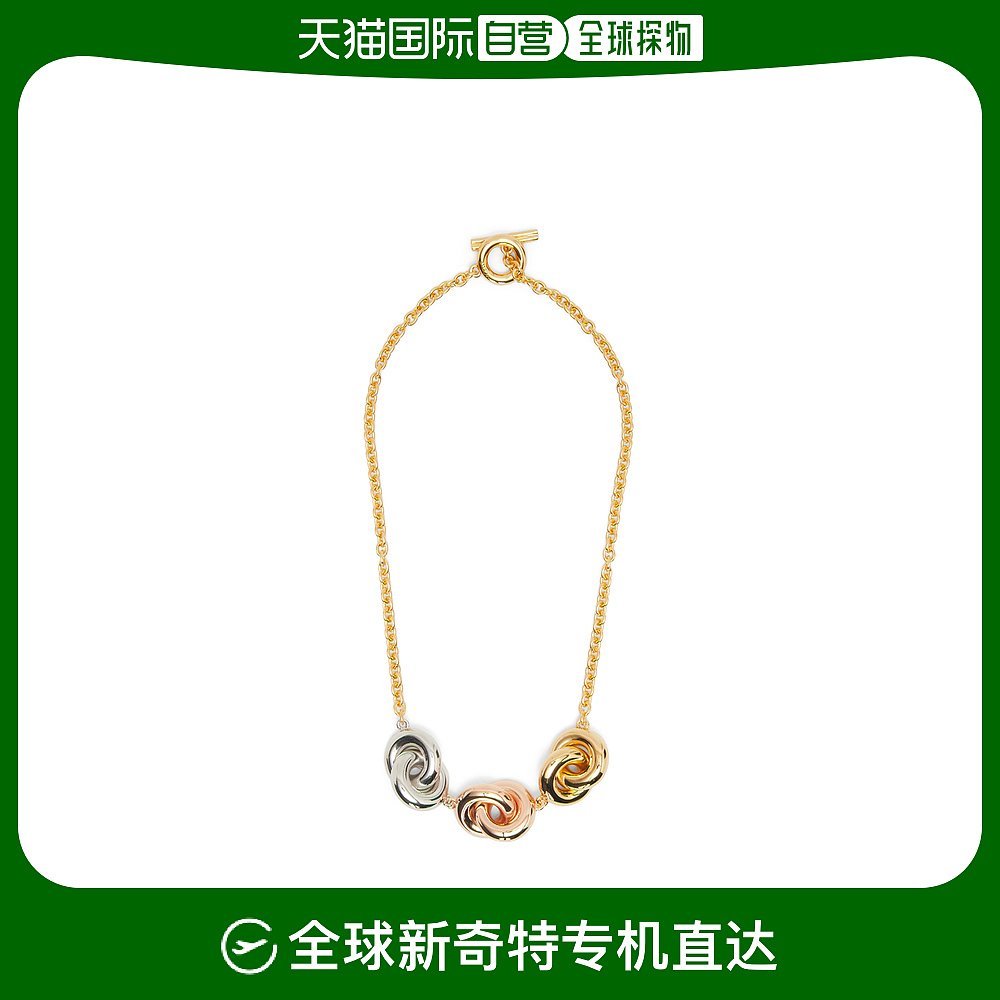 欧洲直邮loewe/罗意威 925 纯银甜甜圈三链项链