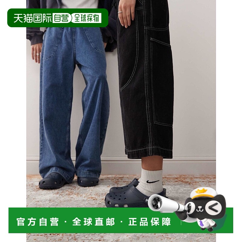 1h可退 香港直邮Crocs 卡骆驰 女士 男女通款经典款木屐(海军蓝)