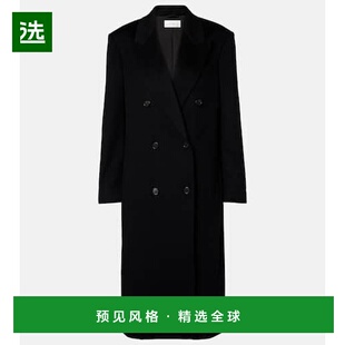 香港直邮The Row 女士 Sandes 羊绒大衣 black黑色 舒适时尚