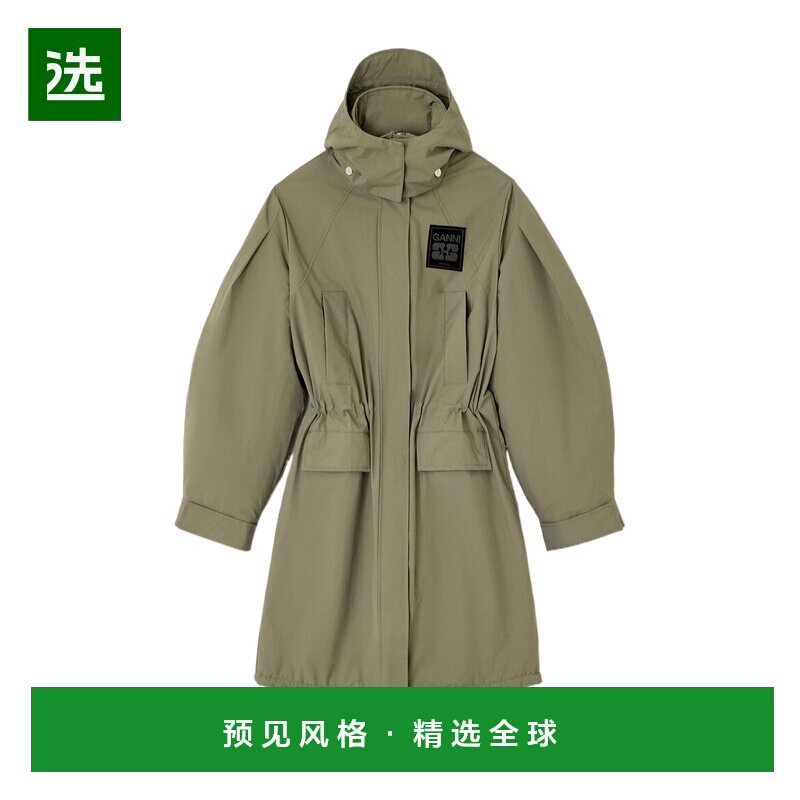 香港直邮Ganni 三层派克大衣外套 W1013夹克