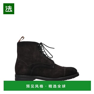 1h可退 【美国直邮】SANTONI 系带绒面革踝靴 流行男鞋 17801250S