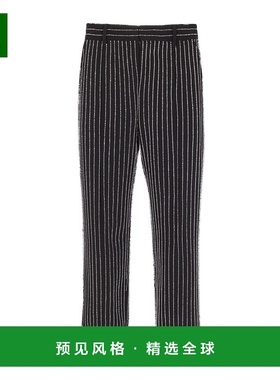 香港直邮Balmain 条纹直筒裤 FH0PM102PD27卫裤休闲裤