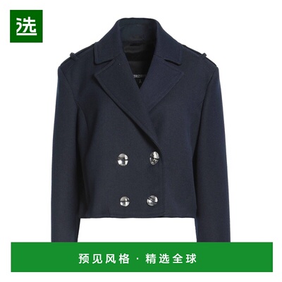 1h可退 香港直邮Patrizia Pepe 柏翠莎 佩佩 女士 双排扣大衣