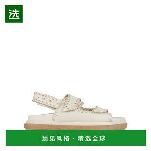 1h可退 【美国直邮】ALOHAS女士时装凉鞋平底圆头真皮魔术贴时尚