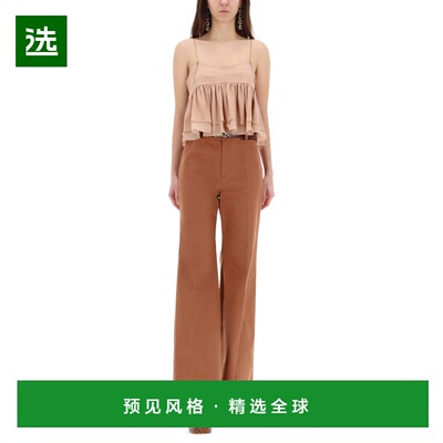 香港直邮CHLOÉ 女士休闲裤 26SPA7604126S CO 粉红色 Chloé Trou