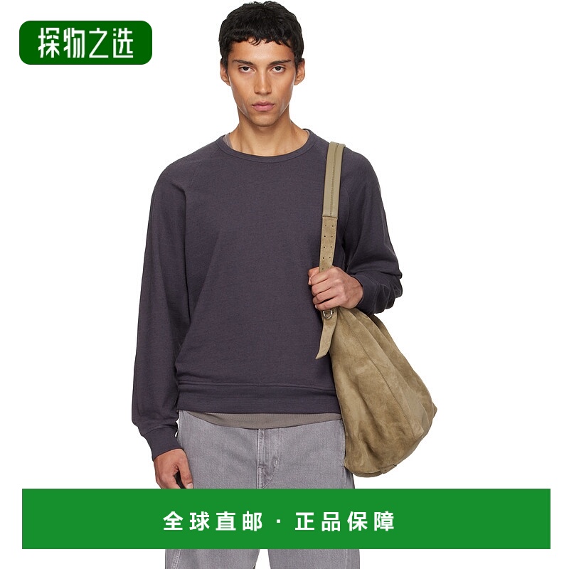 香港直邮Lemaire 男士 灰色圆领套头衫 TO1454LJ1042