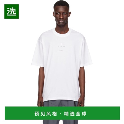 1h可退 香港直邮Song For The Mute 男士 白色 Logo Oversized T