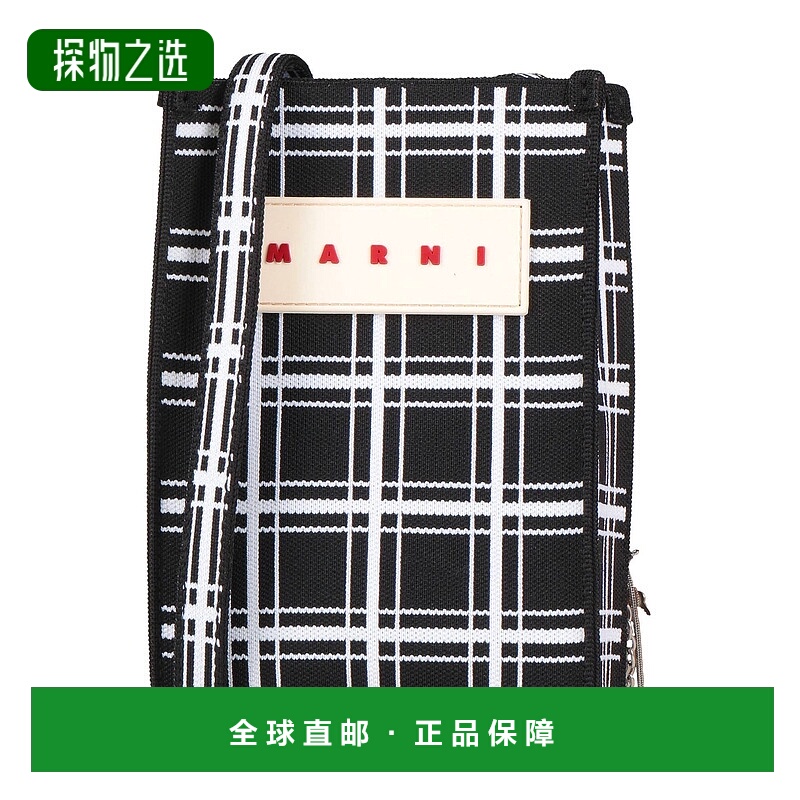 香港直邮Marni 玛尼 女士 Bags 斜挎包 black黑色 舒适时尚