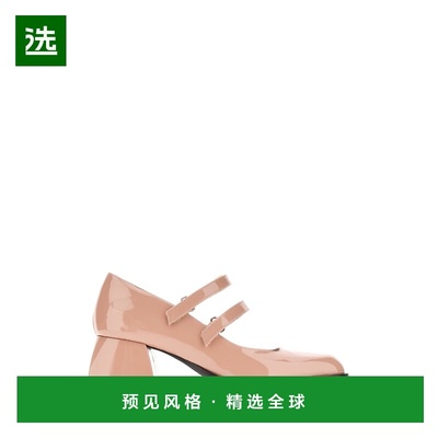 1h可退 香港直邮Nodaleto 女士 Bulla Bacara 仿古粉色皮质浅口鞋