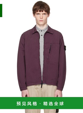 1h可退 香港直邮Stone Island 石头岛 男士 紫色 1200003 Supima