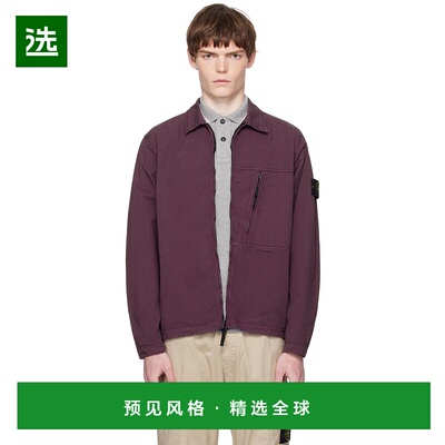 1h可退 香港直邮Stone Island 石头岛 男士 紫色 1200003 Supima
